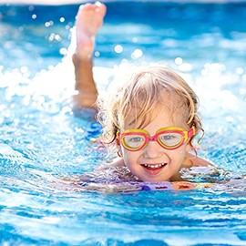 Emsina Kids Swim Goggles, Swimming Goggles for Kids Age 3-10 Boys and Girls (PINKY) … …
