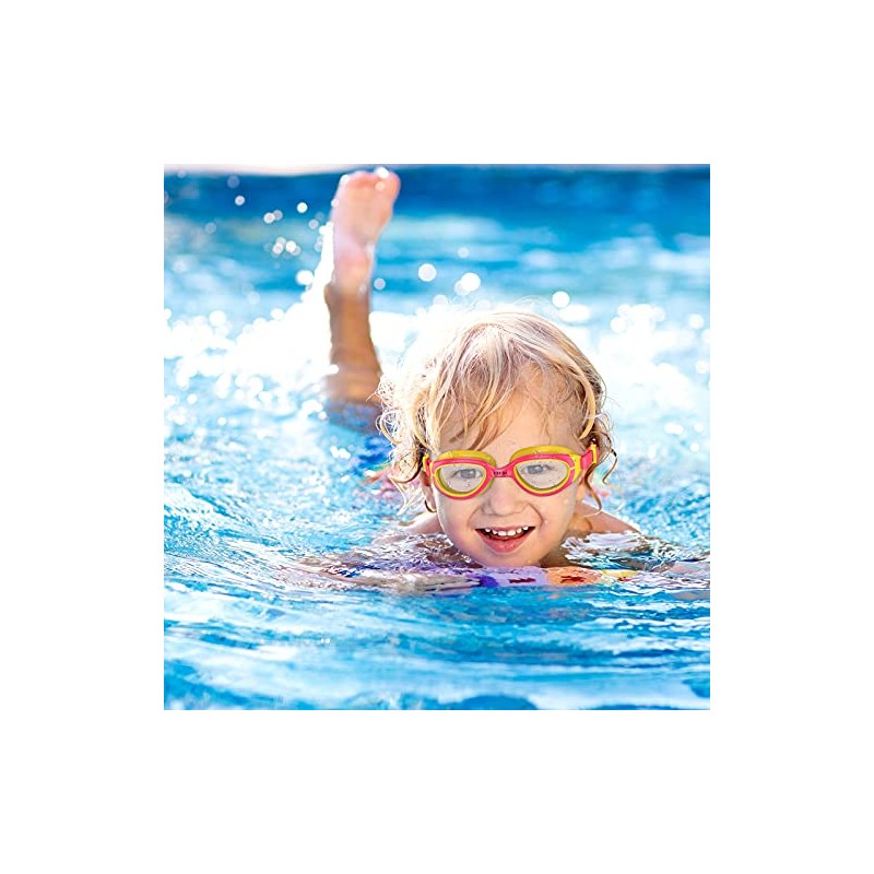 Emsina Kids Swim Goggles, Swimming Goggles for Kids Age 3-10