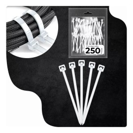 Slim Company Cinchos Plásticos 40 Lb 0.35 Cm X 20 Cm Paquete De 250 Pzas