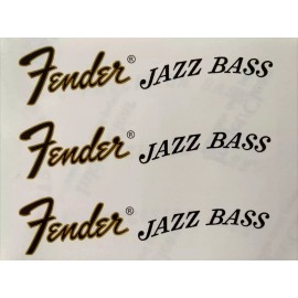 Fender 70s Fender Jazz Bass Waterslide Headstock Decal (3 pcs.)