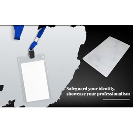 A6 Vertical Extra Large Portrait Clear ID Badge Card Holders Plastic Pocket Pass Holders Insert Size 152 x 108mm for Work, A6 ID Badge Pocket PCL Media Ltd