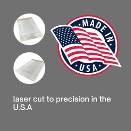 Beyond Motorsports 2PCS Universal Hood Air Vents for Car Hood Scoop, Bonnet Vent Hood Air Intake Hood Vent Louvers, 18 x 12 inches, High-Grade Aluminum, Laser Cut (Pair)