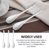 6 Pieces Ceramic White Spoon, Ceramic Spoon, Jam Spoon, Mini