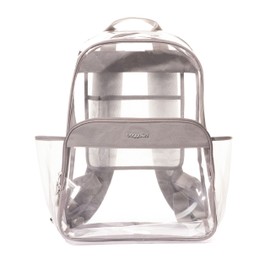 Baggallini Clear Backpack - Lightweight Large 11.5x 15.5x 6 Inch Clear Bag