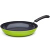 12" Green Ceramic Frying Pan by Ozeri – 100% PTFE,