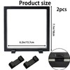 2 Set 7.1 Inch Megalodon Shark Tooth Display Case, 3D