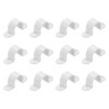 sourcing map 12Pcs PVC Pipe Straps, 16mm(5/8") Plastic Conduit Strap