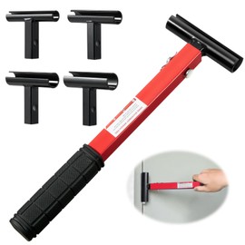 Door Hinge Adjustment Tool kit, 4-in-1 Hinge Maintenance Tool Suitable for Various Door Hinge Gaps, Heavy-Duty Paint Steel Hinge Wrench with Rubber Grip, Basic Tools for Repair Package