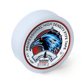 Raven R1220 1/2 Inch x 520 Inch Telfon Tape, Seal Pipe Threads, Prevents Leakage in Plumbing and air Lines, Water-Tight Connections, Non-Toxic and Non-Flammable, Less Sticky on Fingers Easy Install