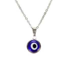jewelleryjoy Evil Eye Turkish Charm Chain Necklace in an Organza Gift Bag