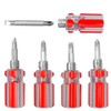 Mesee 5 Piece Stubby Ratchet Screwdriver, Mini Screwdriver Short Set,