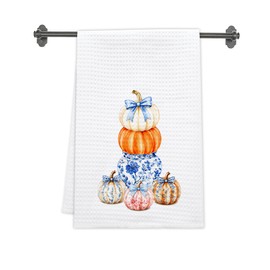Fall Kitchen Towels, Pumpkin Decorations for Bathroom Toilet-B13