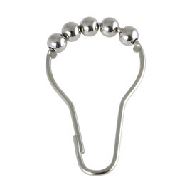 Kingston Brass SRCR126 Roller Ball Shower Curtain Rings (12 Pieces/Set) in Polished Nickel