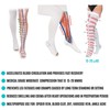 Anti Embolism Compression Stockings, Thigh High Unisex Ted Hose Socks