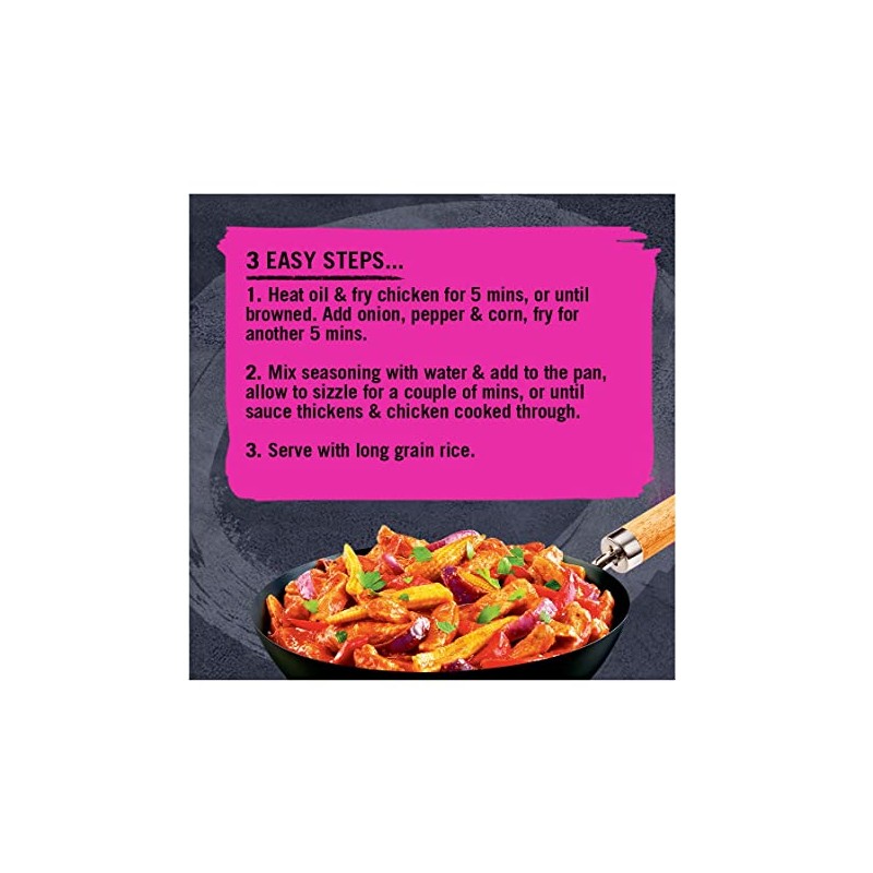 Schwartz Wok It American BBQ Chicken Sizzler, 35g