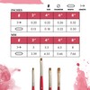 Princeton Velvetouch Chisel Blender Brush, Synthetic, Short Handle, Size 4,