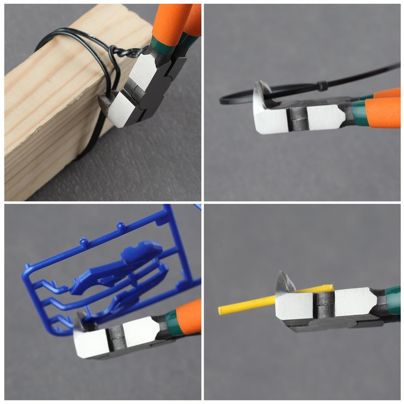 LEONTOOL Diagonal Pliers for Flush Cut Plastics, 90 Angled Wire