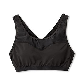 Danskin Women's Sports Bra, Sweat Absorbent, Quick Drying, Wide Shoulder Straps, Antibacterial, Odor Resistant, Comfort Mesh Bra