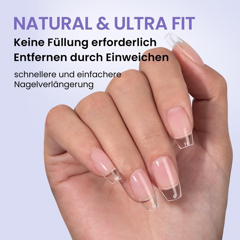 BTArtbox Medium Coffin Nail Tips Full Cover