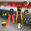 Crimpadora Terminal Cable Eléctrico 1200Pzs, Pinza Pelacable Alicates Alambre Engarzado,