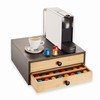 Navaris Bamboo Coffee Pod Drawer Organizer - Capsule Storage Holder