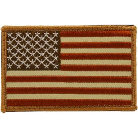USA AMERICAN FLAG TACTICAL US MORALE MILITARY DESERT FASTEN PATCH