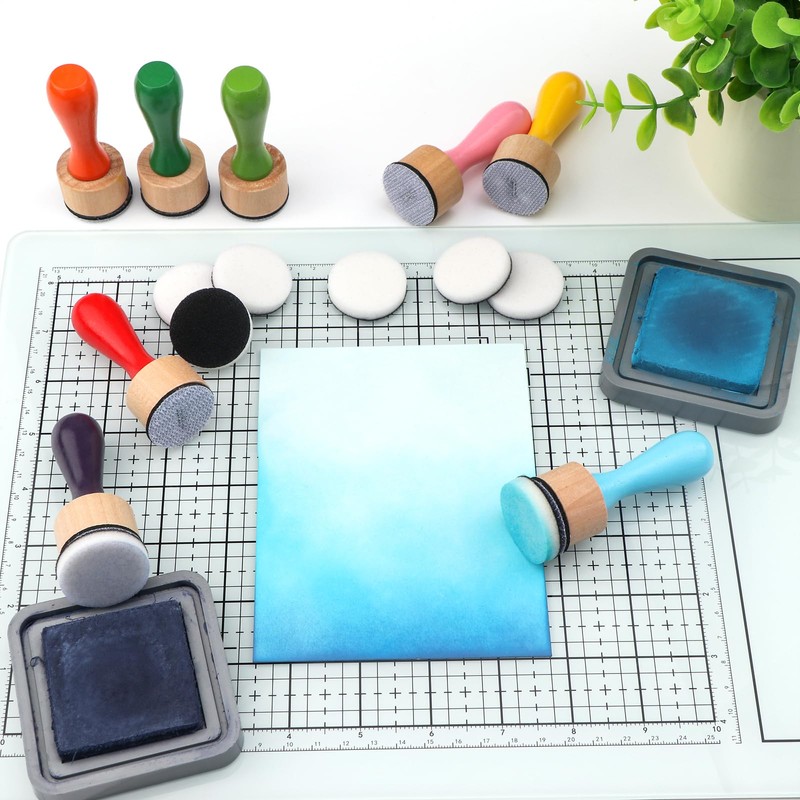 OTCRAFT Mini Ink Mixing Tool 28 Pieces Set with Foam