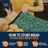 THINK4EARTH 2 Packs Bread Bags, Bread Bags for Homemade Bread