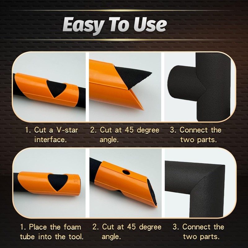 Pipe Lagging Insulation Foam Cutter Tool, 15mm & 22mm &