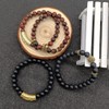 SAMOCO 4 Pcs 8mm Crown King Bracelets for Men Women
