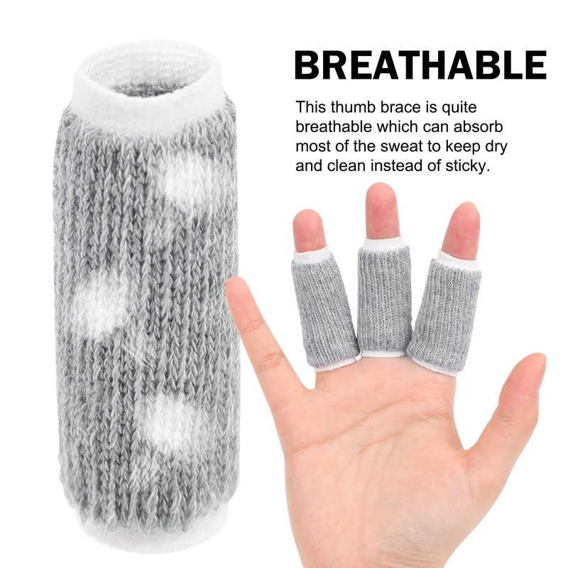 uxcell 10pcs Finger Protectors Splints, Compression Finger Sleeves Thumb Brace