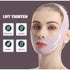 CCAIPU Facelifting Stickers, Breathable, Lightweight Ice Silk V-Face Harnesses (Purple)