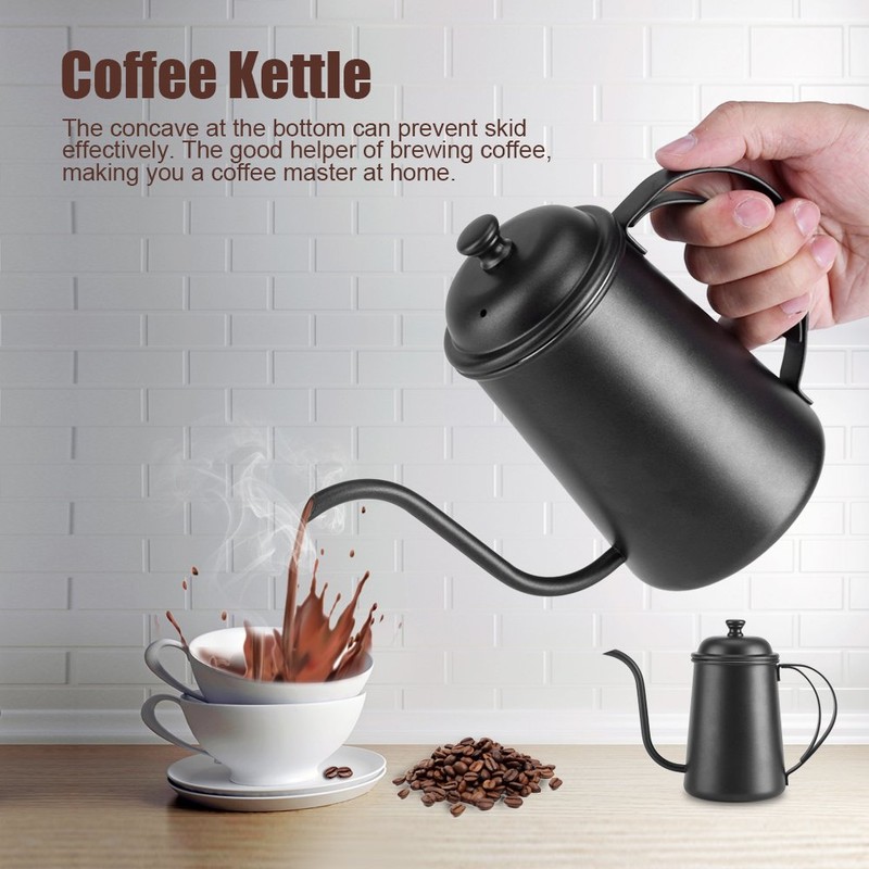 Yosoo 650ML De Acero Inoxidable precisas Gooseneck Goteo de la