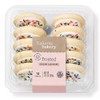 Frosted Sugar Cookies - White - 13.5oz/10ct - FrostyDelights Sugar