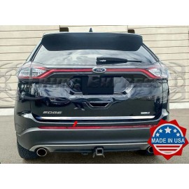 Trims Express fit: 2015-2018 Ford Edge Rear Trunk Lid Bumper Door Trim Cover Stainless