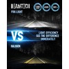 BEAMTECH 9006 Fog Light Bulbs,6500K 20000LM Plug Play Pack of