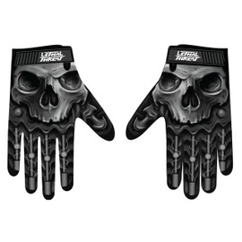 Lethal Threat GL15004XXL Men's Gloves (Skull Men Hand)(Black, XX-Large), 1 Pack