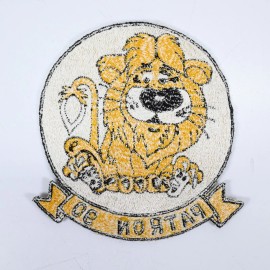 Original Navy/USNR Patrol Squadron VP-90 Patron 90 Lions Patch (5.5"x6") 1960's