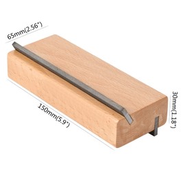 Alnicov Guitar Fret Beveling File,Wooden Guitar Fret End Dressing Tool,35 Degree and 90 Degree Luthier File Tools for Guitar Bass Ukulele Banjo Mandolin