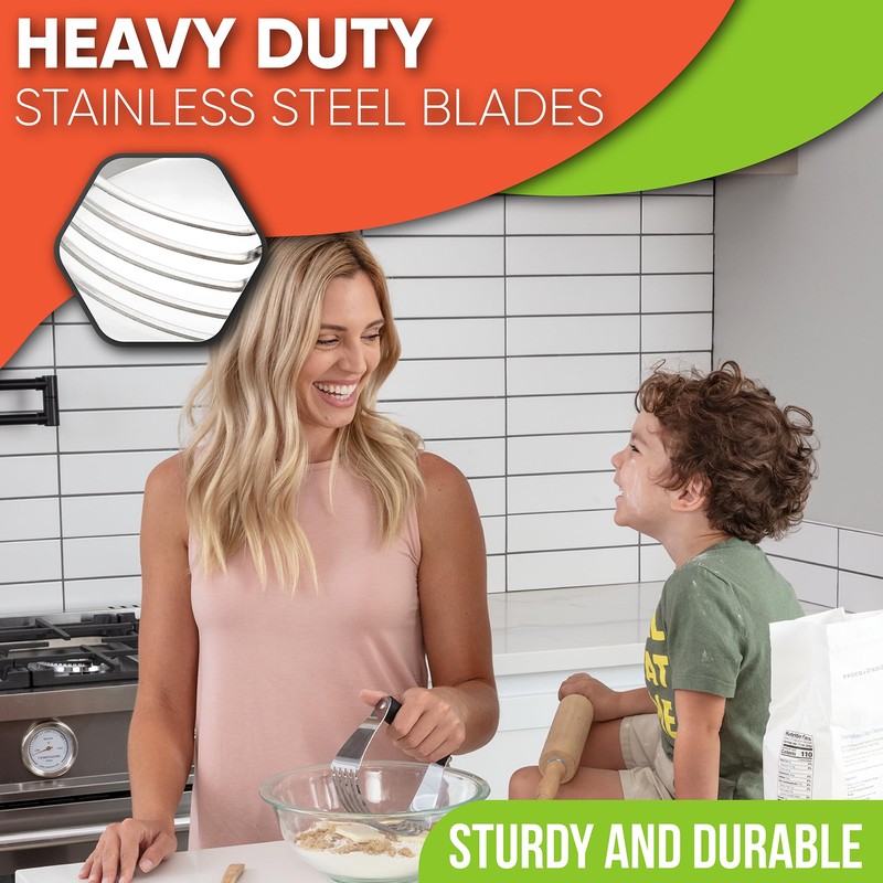 Spring Chef Dough Blender, Top Professional Pastry Cutter with Heavy