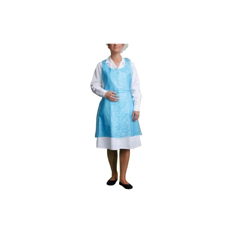 bag it Plastics Blue Disposable Aprons – (100 Pack) Plastic