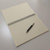 YUREE Spiral Notebook/Spiral Journal Lined, B5 Hard Kraft Cover Wire