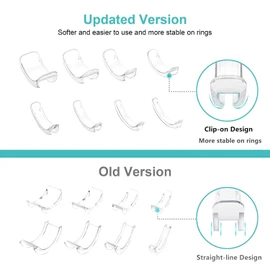 Invisible Ring Size Adjuster for Loose Rings Ring Adjuster Fit Any Rings, Assorted Sizes of Ring Sizer