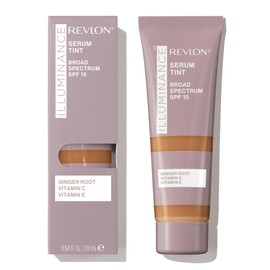 Revlon Illuminance Tinted Serum, Triple Hyaluronic Acid Serum, Balances Skin Tone, Brightens with Moisture All Day Long, SPF 15, 417 Warm Caramel, 1 Ounce