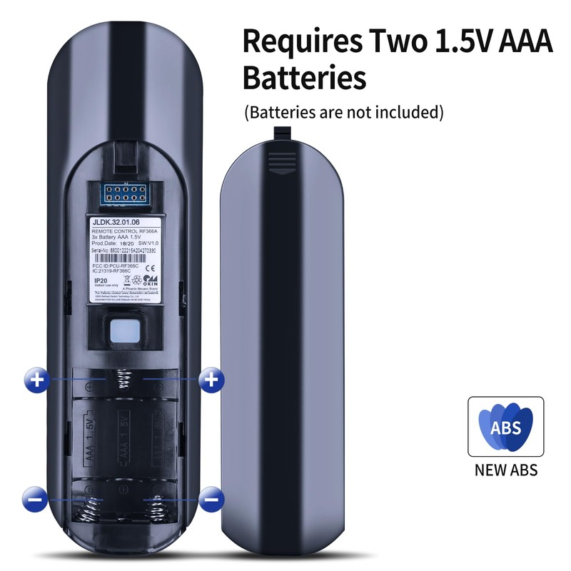 HZIME New RF366A Replacement Remote Control Compatible for OKIN Tempur-Pedic