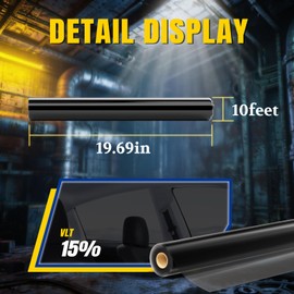 ARANA Ceramic Car Window Tint, 15% Tints for Car Windows Automotive Window Tint Roll Privacy Film 20" in X 10FT, 99% Sun Heat Glare UV Blocking Anti-Scratch Explosion-Proof