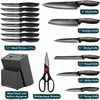 Home Hero Kitchen Knife Set with Sharpener - High Carbon