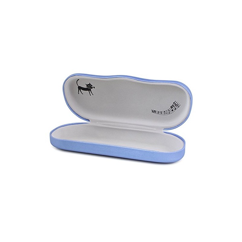 Pearl SO-72 095068 Glasses Case, Blue, Cat and Glasses Hard
