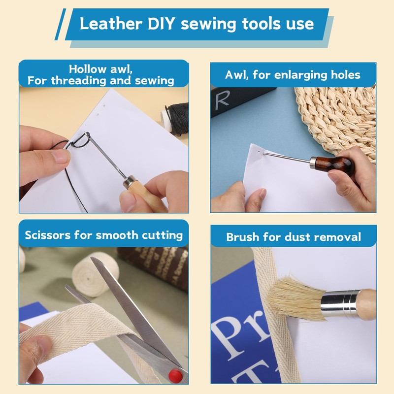 Axmru 41 Pcs Book Binding Kits Bookbinding Tools Book Binding