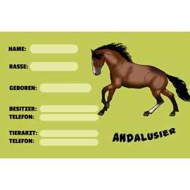 Ontrada Wooden Sign 12 x 18 cm Boxing Andalusian Stable Horse Wood Sign